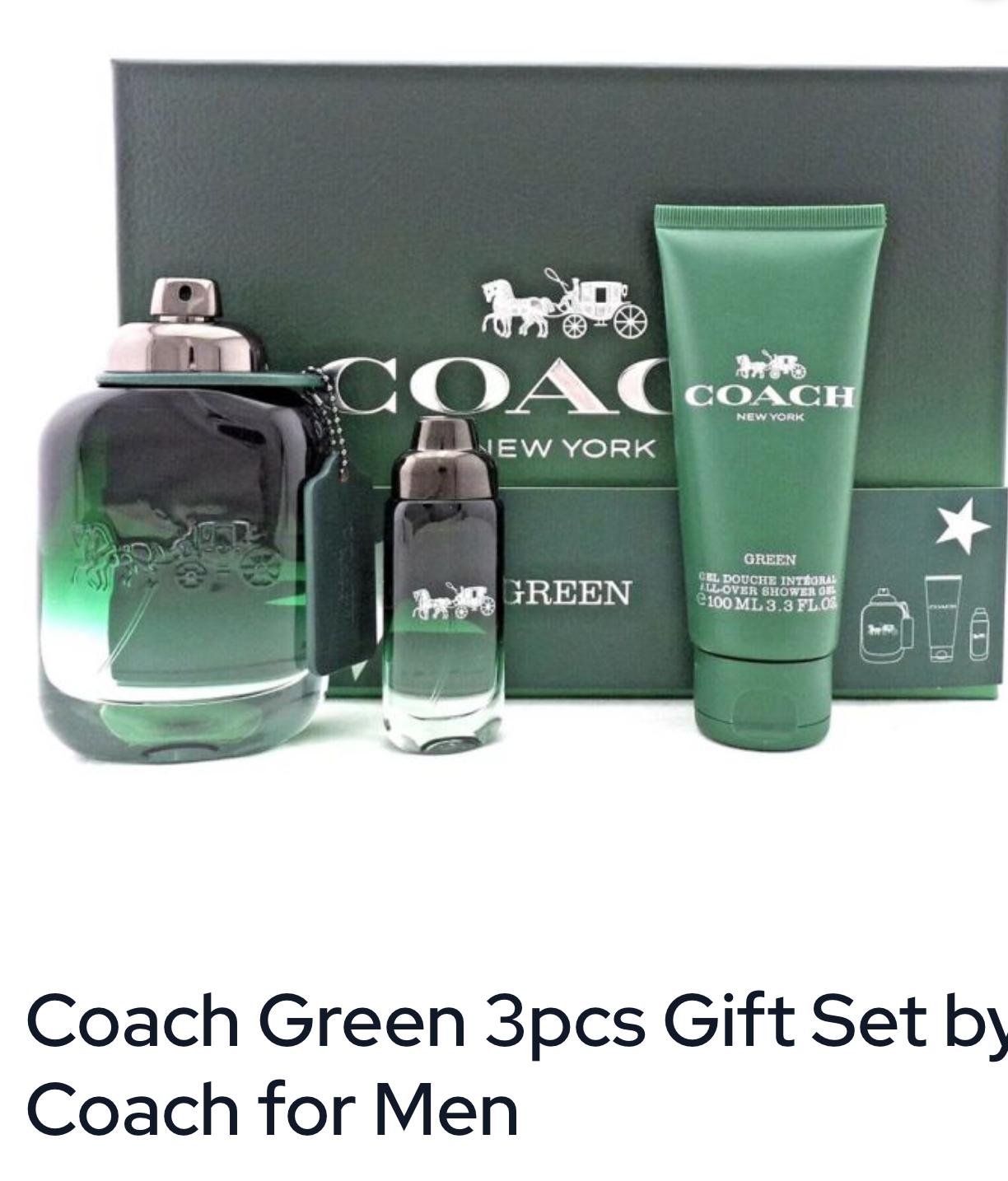 Second image of Coach Green 3pcs Gift Set